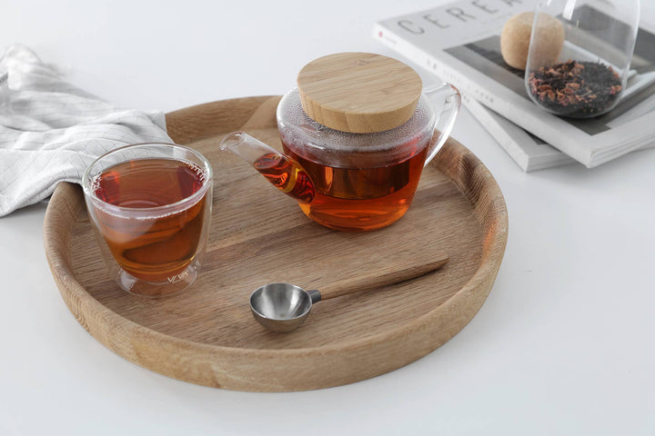 Infusion™ Glass Teapot & Wood Lid w/ Infuser - 17oz / 0.5L