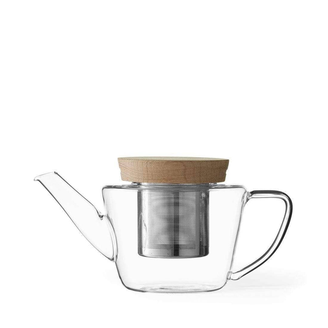 Infusion™ Glass Teapot & Wood Lid w/ Infuser - 17oz / 0.5L