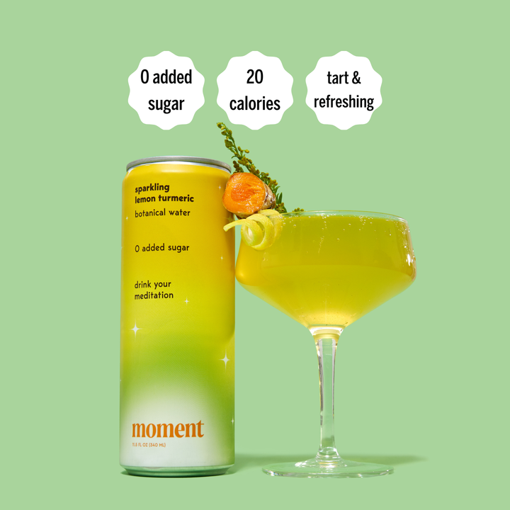 Sparkling Lemon Turmeric 12- pack Botanical Water