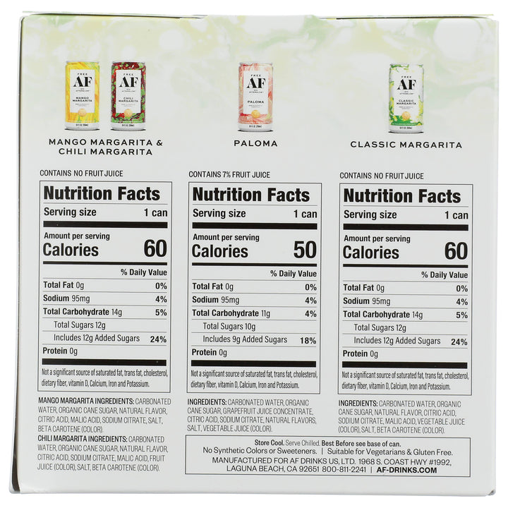 Free AF Margarita Variety 6 x 4 pack