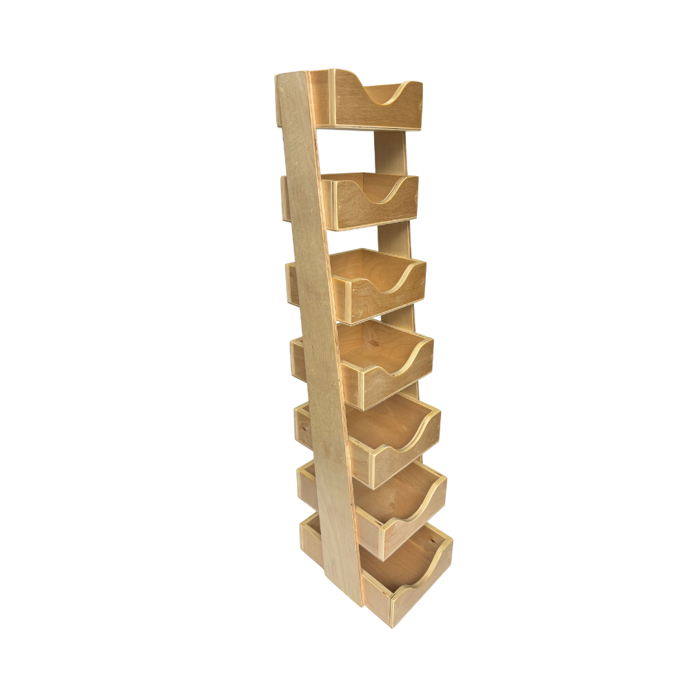 Display - Wooden, 7 Slot