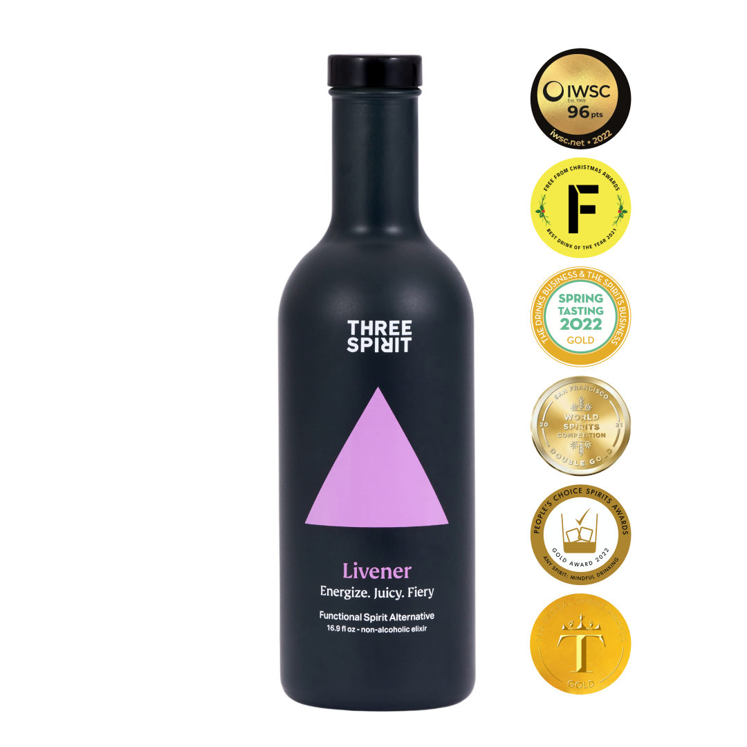 Livener Functional Non Alcoholic Spirit (6 x 16.9oz bottle)