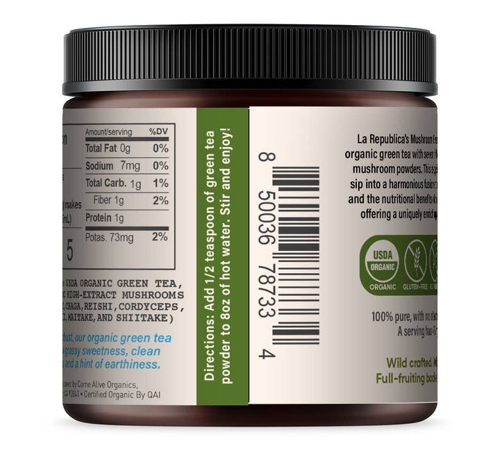 La Republica Instant Green Tea with 7 Mushrooms