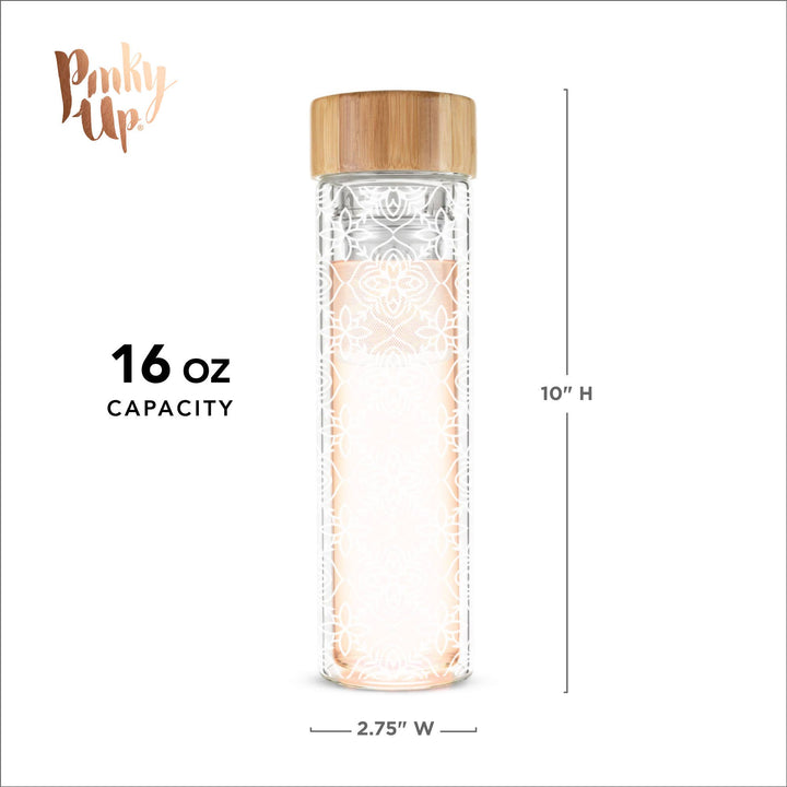 Blair™ Insulated Glass Travel Mug w/ Tea Infuser - Marrakesh
