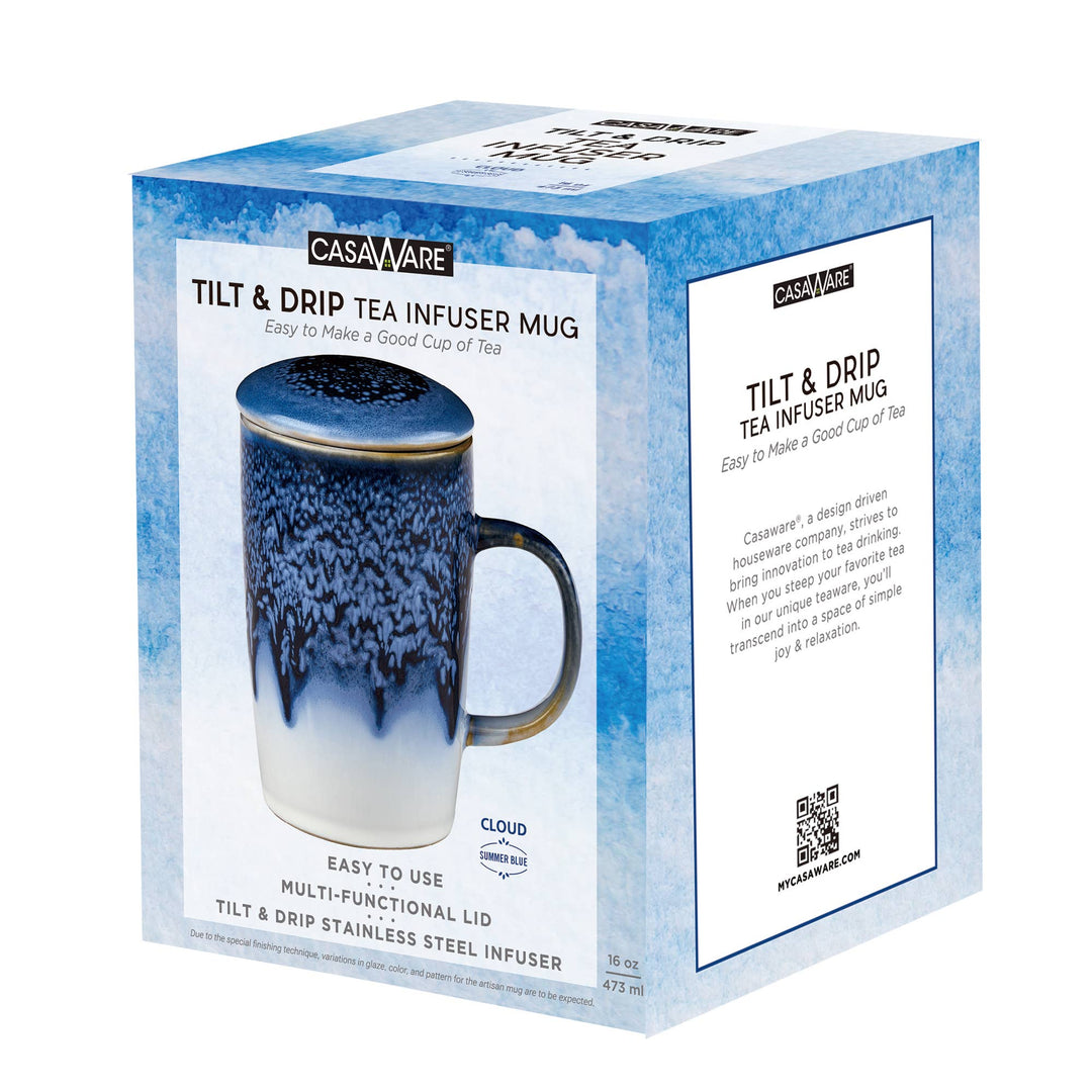 16 oz Tea Infuser Mug Cloud