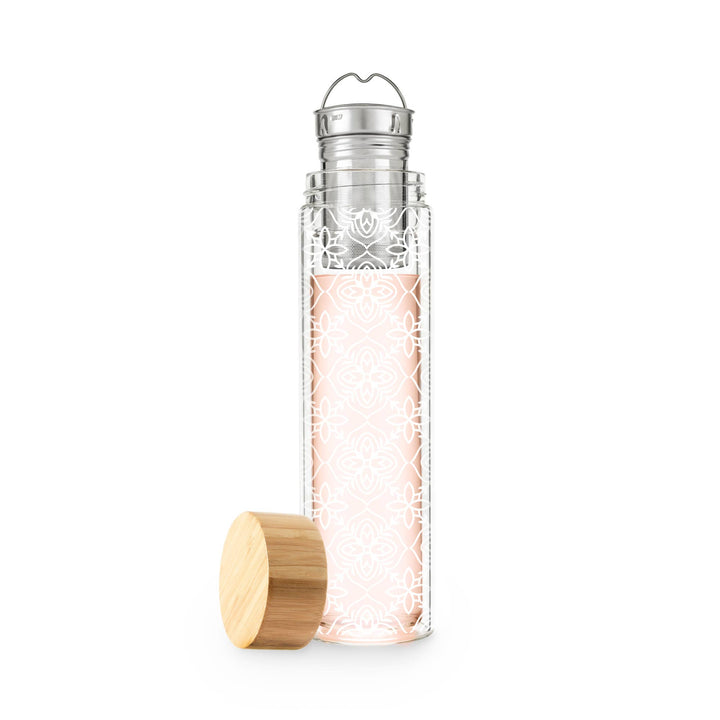 Blair™ Insulated Glass Travel Mug w/ Tea Infuser - Marrakesh