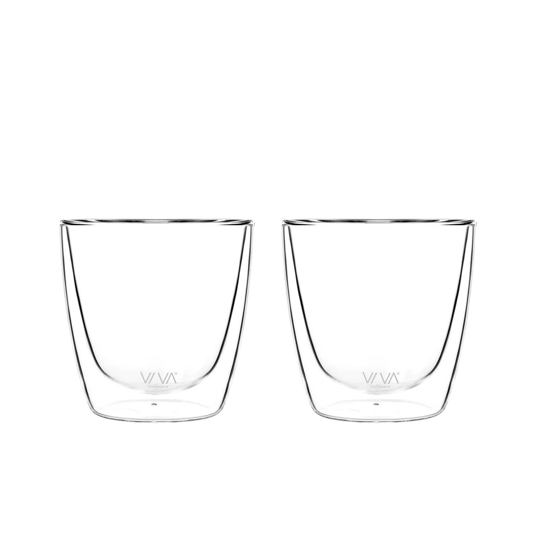 Lauren™ Large Glass Double-Walled Glasses - Set of 2