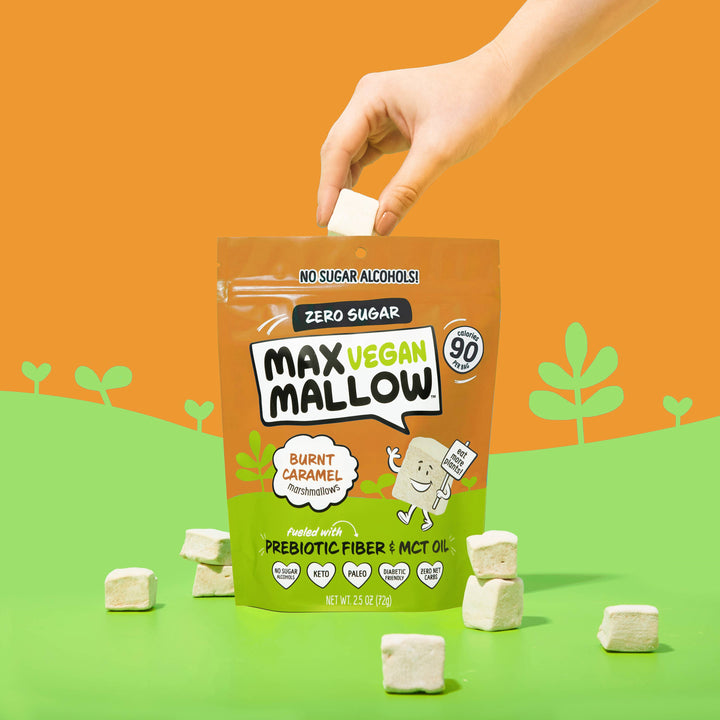 VEGAN Burnt Caramel Marshmallows - Sugar Free Marshmallow