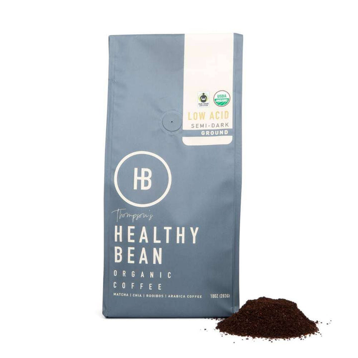 Healthy Bean Coffee - Superfood Ground, Organic, Low Acid