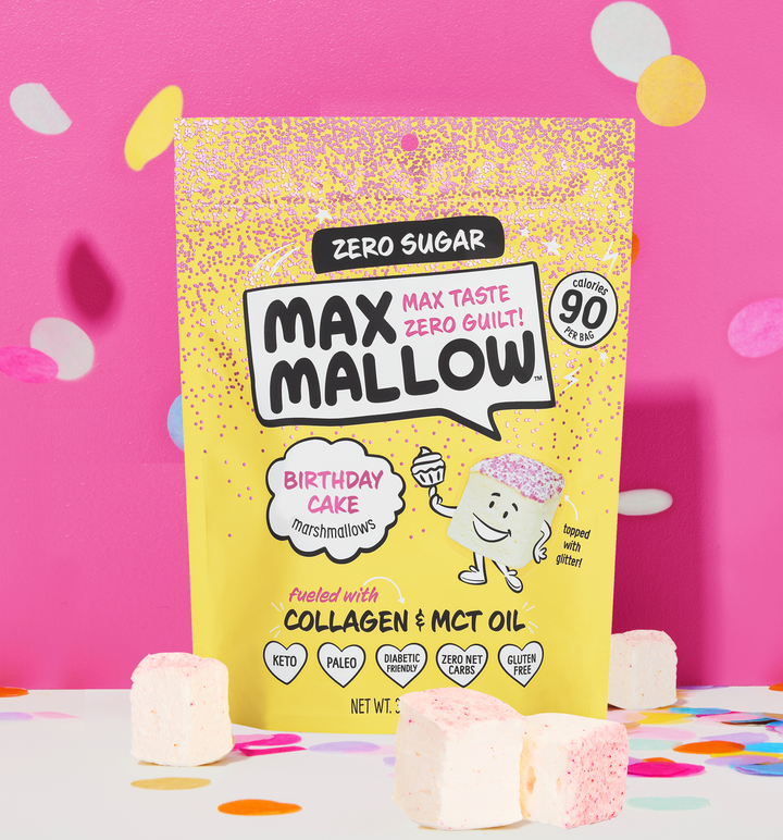 Birthday Cake Max Mallow - Sugar Free Marshmallow