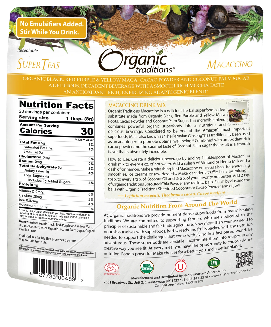 Macaccino Drink Mix - 8oz (227g)