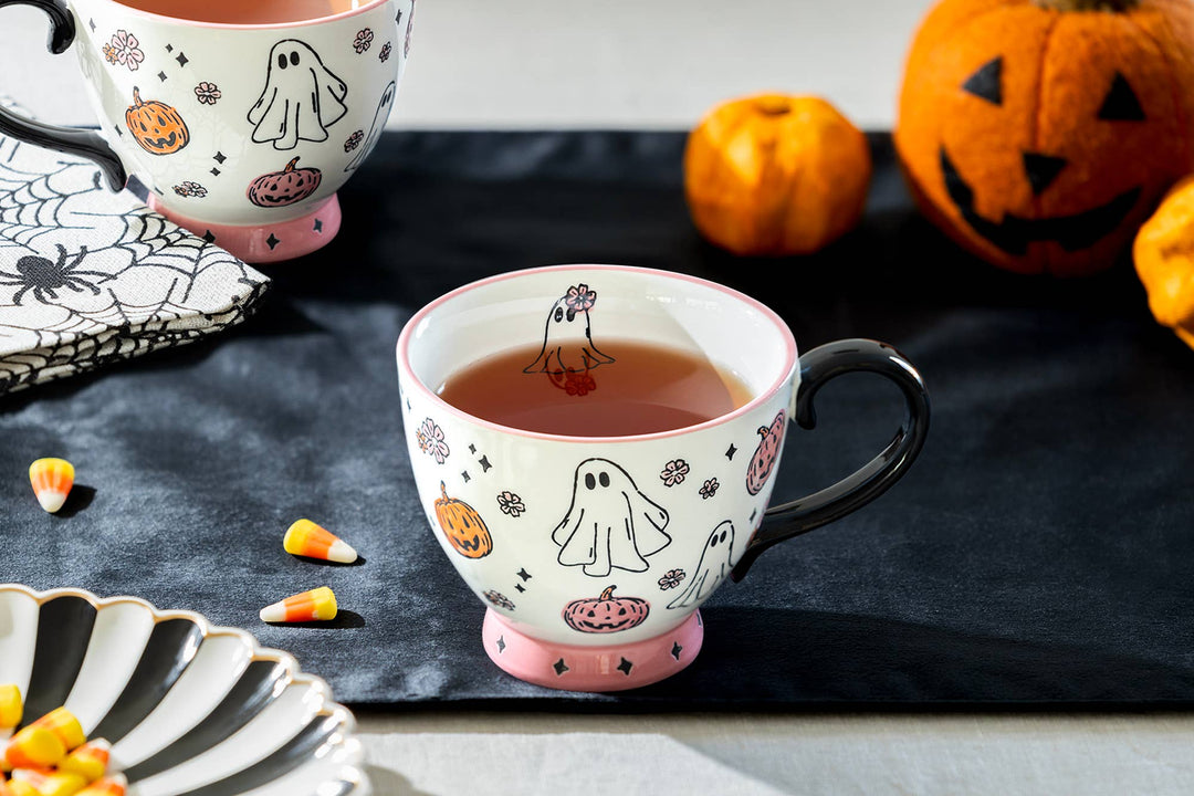 Haunted Harvest 16oz Pink Latte Mug