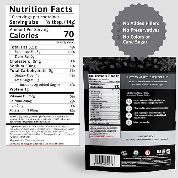 Endurance Fuel - Instant Mushroom Coffee