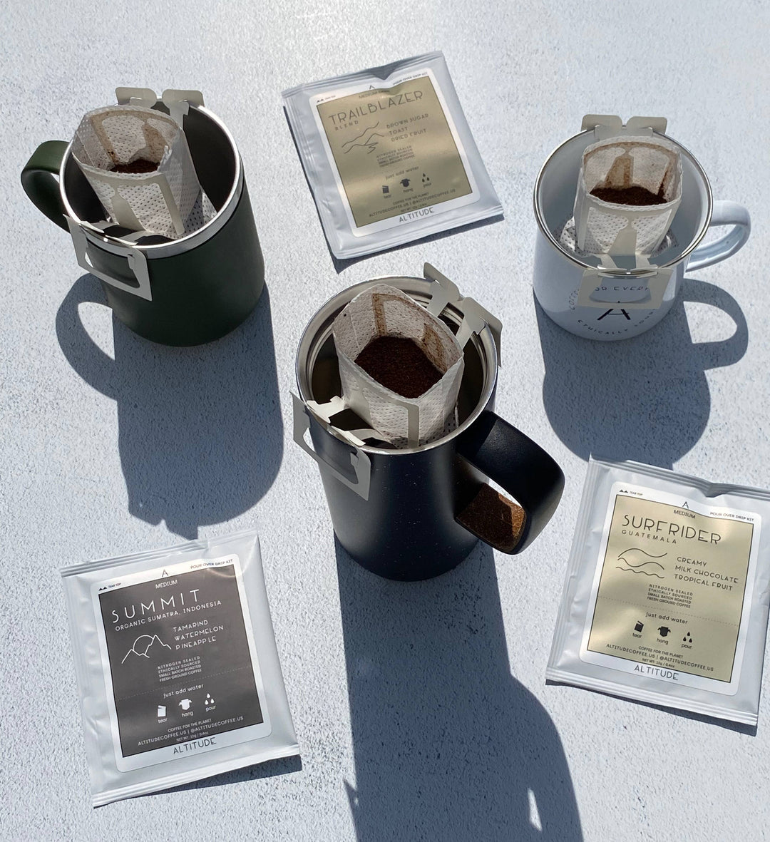 Single Serve Pour Over Coffee Kit