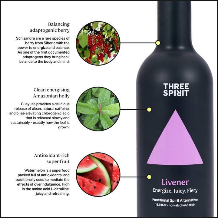 Livener Functional Non Alcoholic Spirit (6 x 16.9oz bottle)