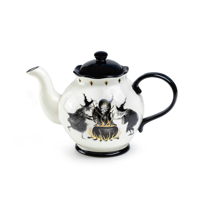 Halloween Witches Brew 40oz Teapot with Flying Witch