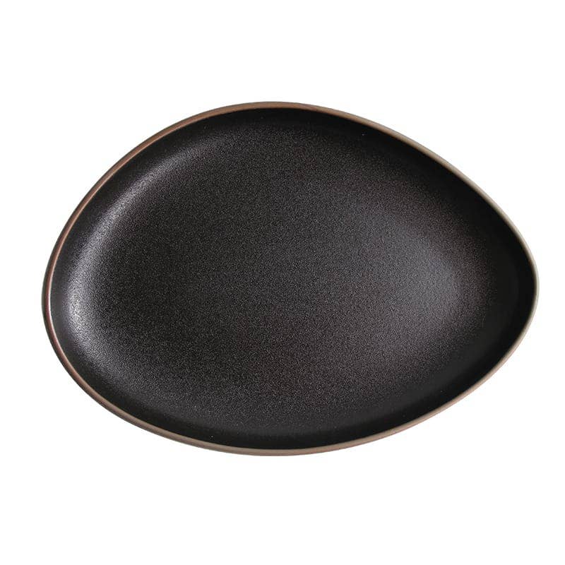 Vikko Thunder - Black Rounded Triangle Plate, 9"