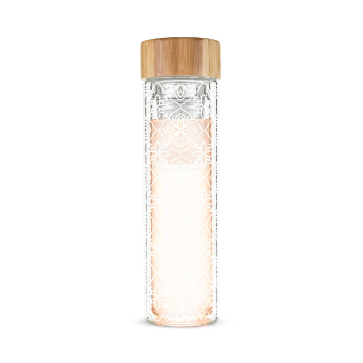 Blair™ Insulated Glass Travel Mug w/ Tea Infuser - Marrakesh