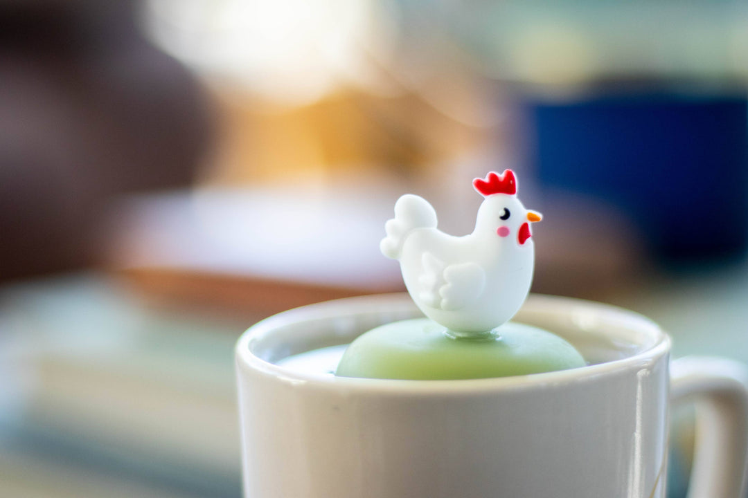 Chicken | Floating Tea Steeper | Green Base | White