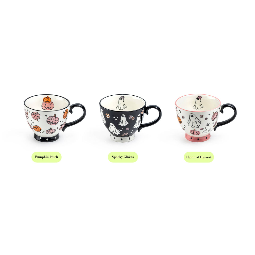 Haunted Harvest 16oz Pink Latte Mug