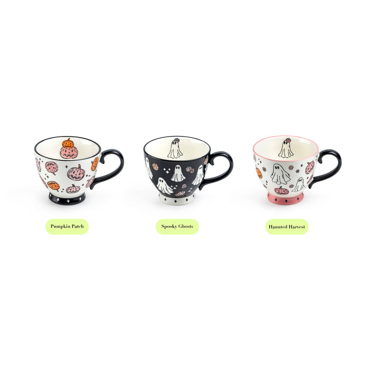 Haunted Harvest 16oz Pink Latte Mug