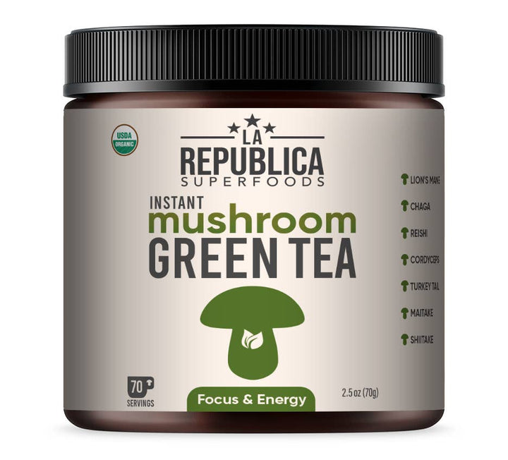 La Republica Instant Green Tea with 7 Mushrooms