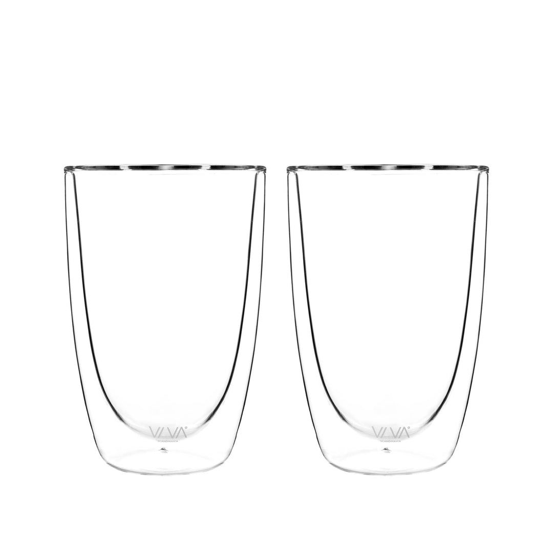 Lauren™ Large Glass Double-Walled Glasses - Set of 2