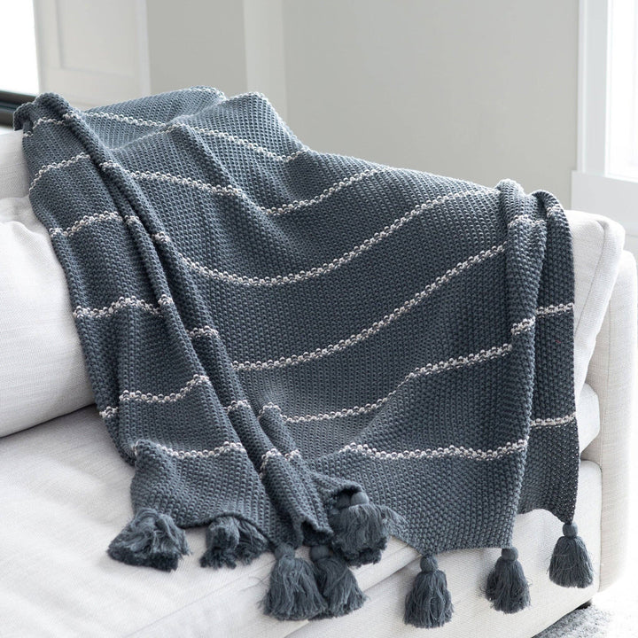 EZ Home Elin 50x60" Recycled Cotton Decorative Throw Blanket