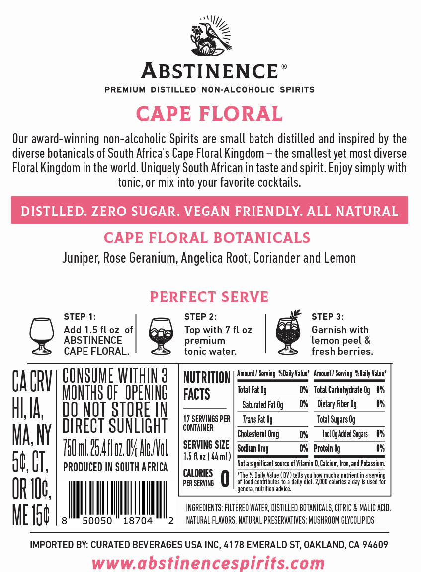 Cape Floral Non-alcoholic Gin Alternative