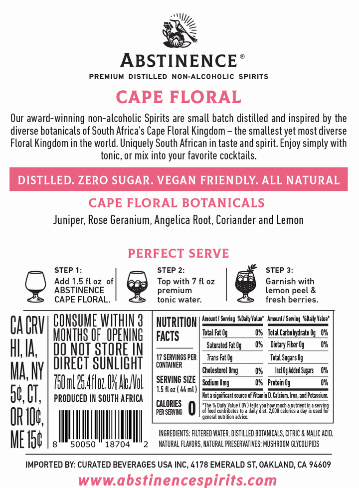 Cape Floral Non-alcoholic Gin Alternative
