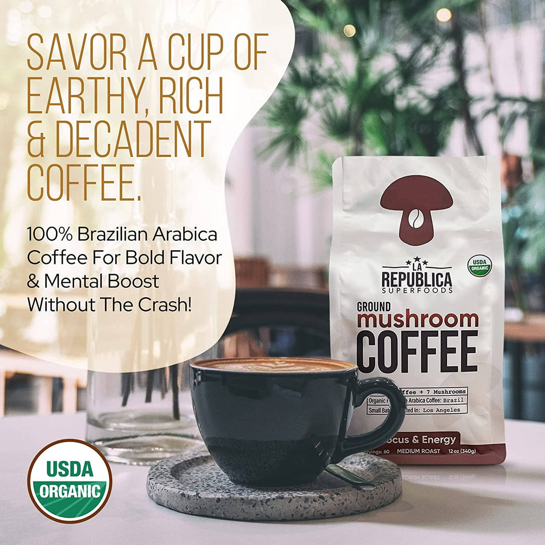 La Republica USDA Organic GROUND BrazilianCoffee