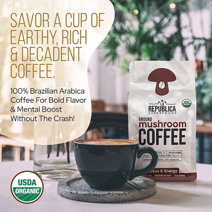 La Republica USDA Organic GROUND BrazilianCoffee