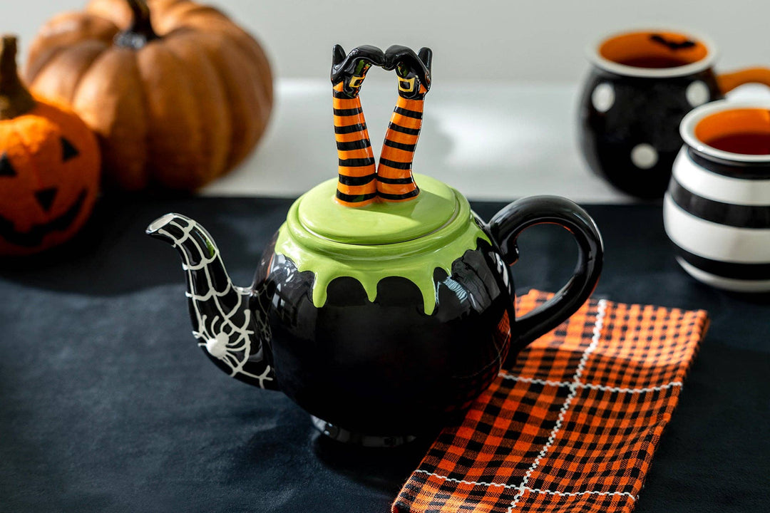Halloween Witch's Cauldron 36oz Teapot
