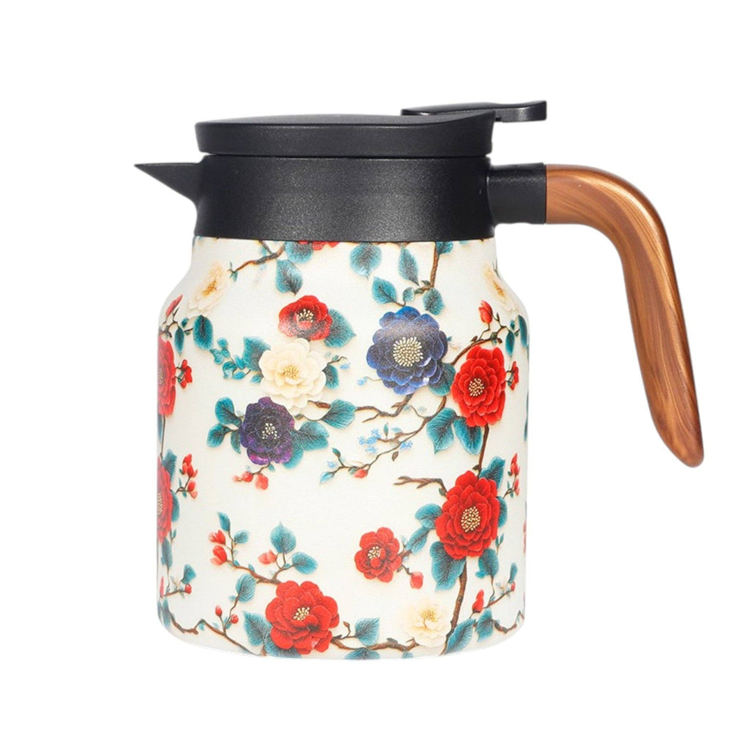 32oz Thermal Tea Kettle with Infuser Strainer Floral (1/24)