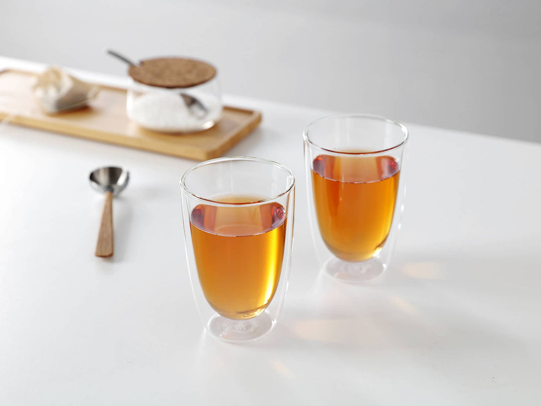 Lauren™ Large Glass Double-Walled Glasses - Set of 2