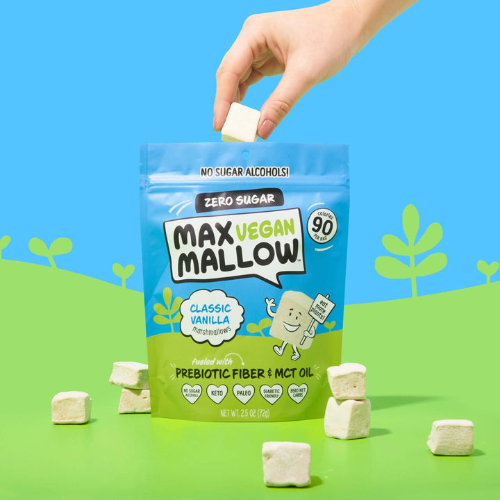 VEGAN Classic Vanilla Max Mallows - Sugar Free Marshmallow