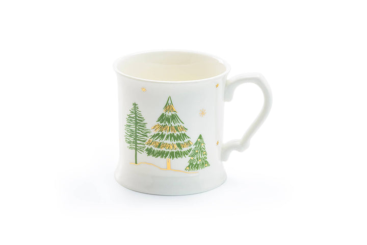 Christmas Pine Trees 12oz Fine Porcelain Mug