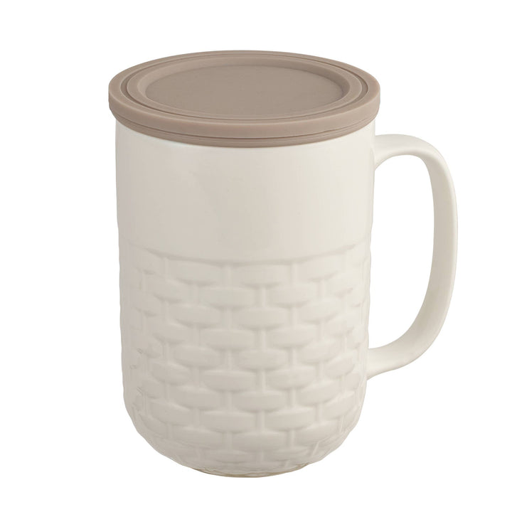 Weave 15oz Tea Infuser Mug White