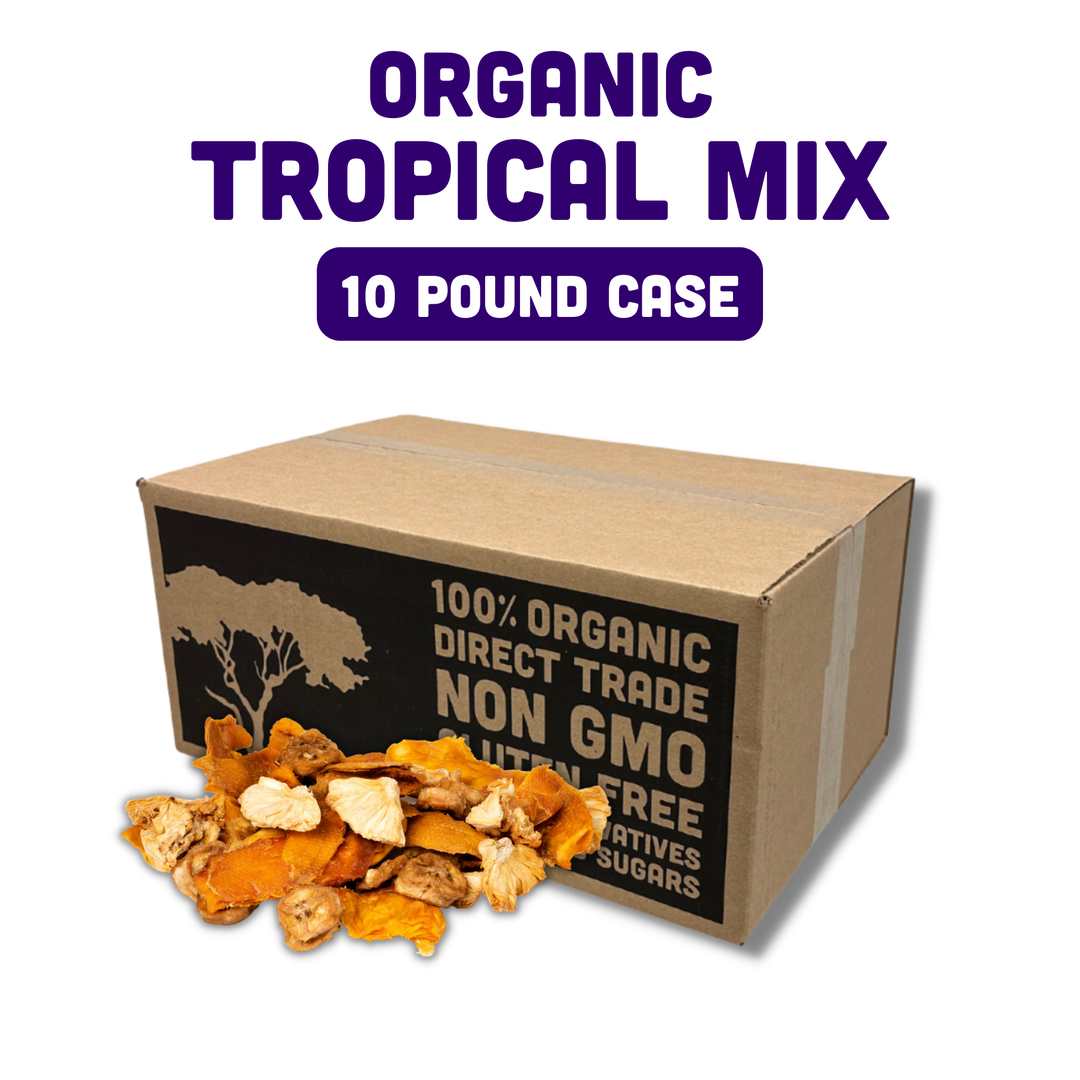 Organic Dried Tropical Mix - 10 pound bulk case