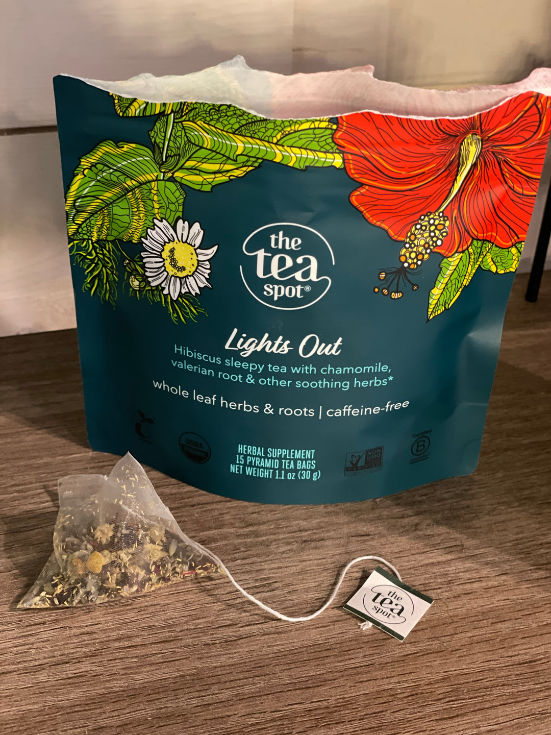 Organic Tea Sachets- Lights Out
