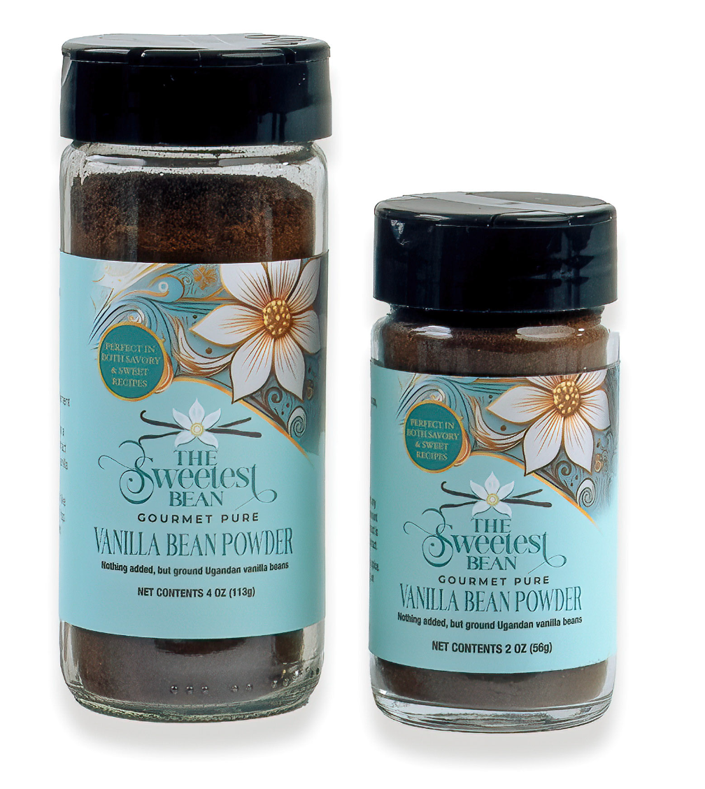 2 OZ and 4 OZ SINGLE-ORIGIN GOURMET PURE VANILLA BEAN POWDER