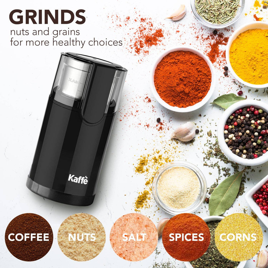 Kaffe Electric Blade Coffee Grinder w/ Removable Cup (4.5oz)