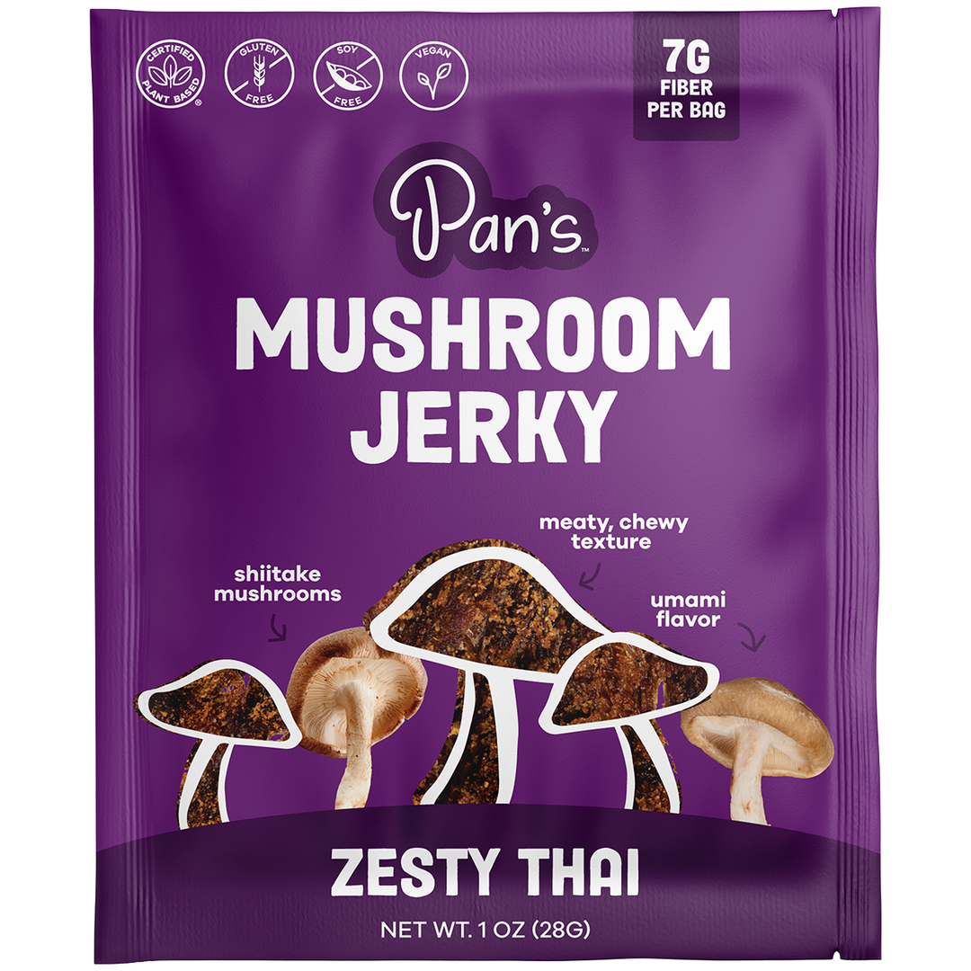 *NEW* 1oz Single Serve | Pan's Mushroom Jerky - Zesty Thai