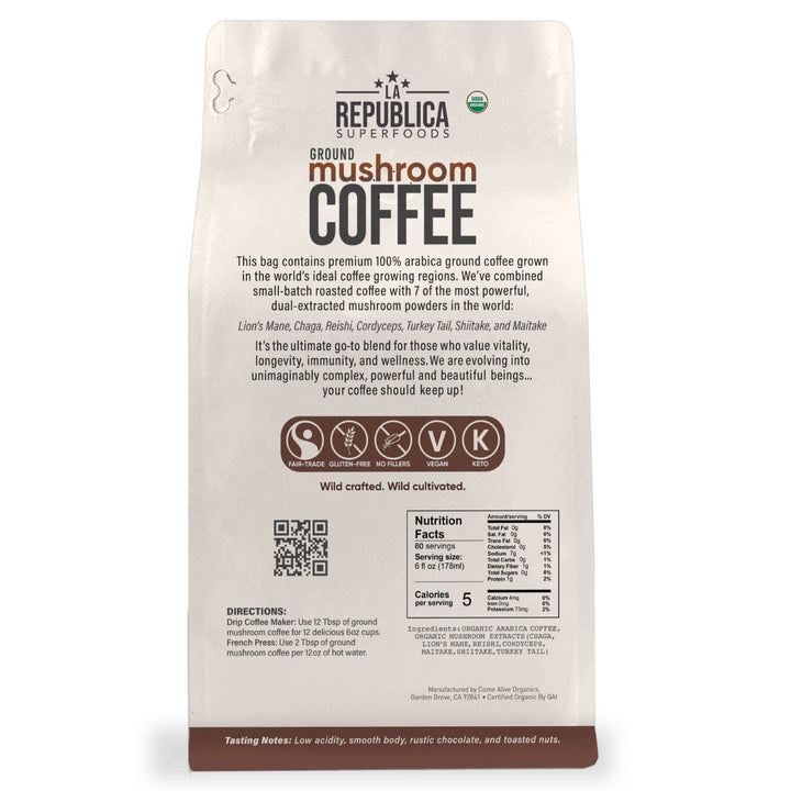 La Republica USDA Organic GROUND BrazilianCoffee