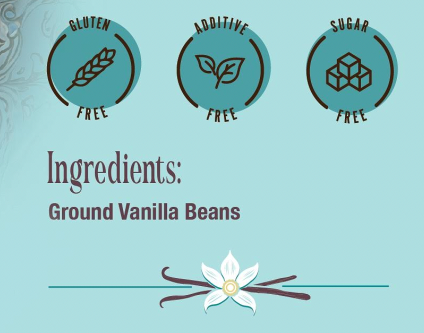 2 OZ and 4 OZ SINGLE-ORIGIN GOURMET PURE VANILLA BEAN POWDER
