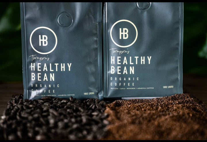 Healthy Bean Coffee - Superfood Ground, Organic, Low Acid