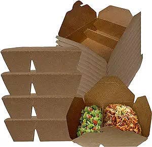 2 Compartment Kraft Takeout Box Bio Box