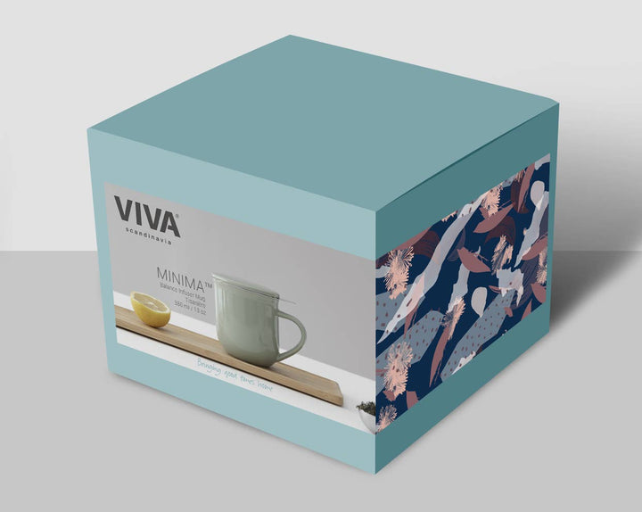 Minima™ Eva Porcelain Mug w/ Loose Leaf Tea Infuser