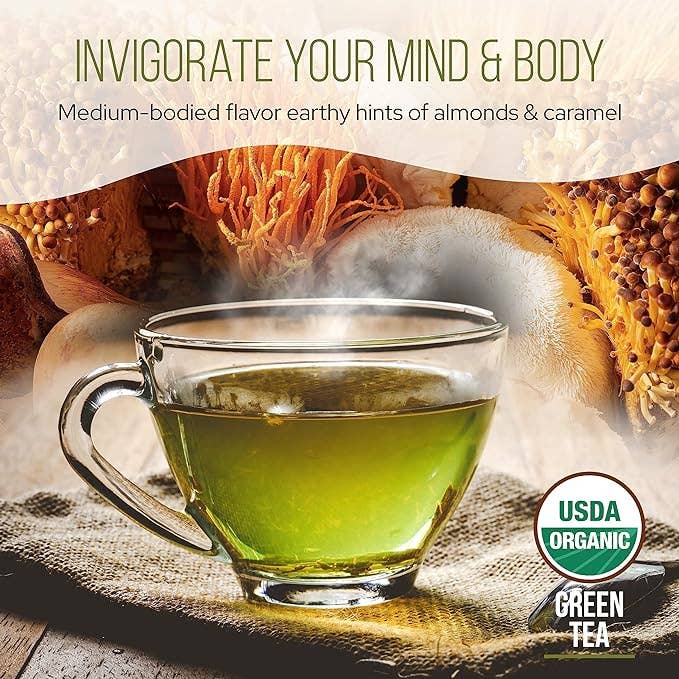 La Republica Instant Green Tea with 7 Mushrooms