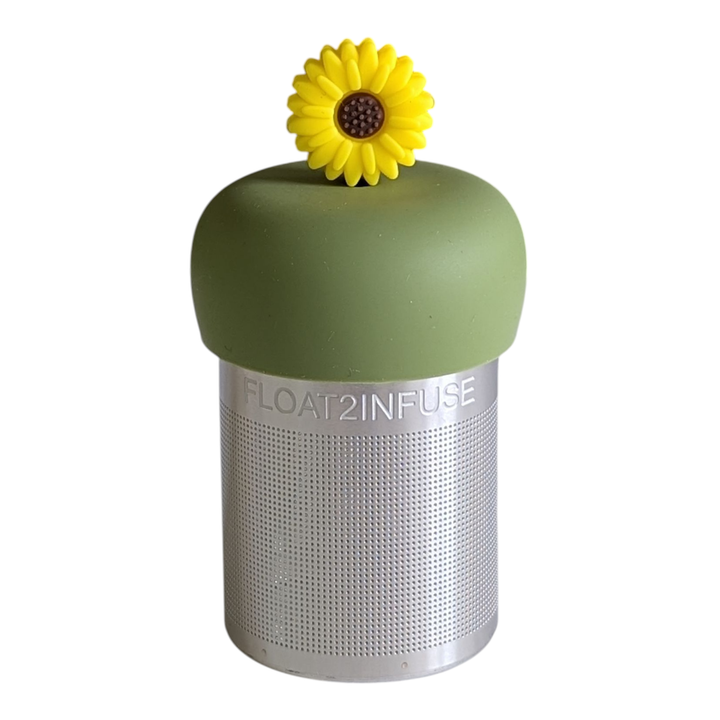 Sunflower | Floating Tea Steeper | Green Base | Yellow